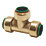 Tectite Classic T24 Brass Push-Fit Equal Tee 1/2"