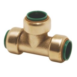 Tectite Classic T24 Brass Push-Fit Equal Tee 1/2"