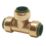 Tectite Classic T24 Brass Push-Fit Equal Tee 1/2"