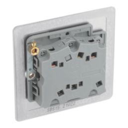 LAP  10A 1-Gang 3-Pole Fan Isolator Switch Brushed Stainless Steel