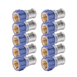 Wavin Tigris  Multi-Layer Composite Press-Fit Adapting Female Couplers 0.75" x 25mm 10 Pack