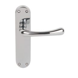 Serozzetta Ibra Lever on Backplate Pair Polished Chrome