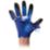 Showa 306 Gloves Blue/Black 2X Large