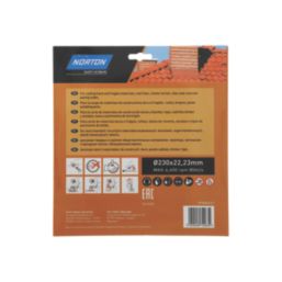 Norton  Multi-Material Diamond Cutting Disc 230mm x 22.23mm