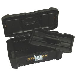 Stanley Fat Max 12.5 in. Toolbox with Tray, Black