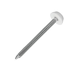 FloPlast Nails White Head A4 Stainless Steel Shank 3mm x 50mm 100 Pack