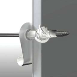 Corefix One Medium Duty Universal Wall Hooks White 2 Pack