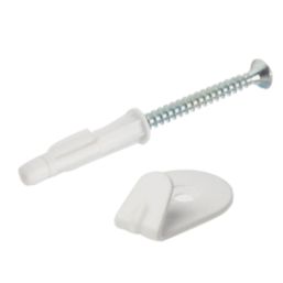 Corefix One Medium Duty Universal Wall Hooks White 2 Pack