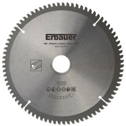 Erbauer  Aluminium TCT Saw Blade 216mm x 30mm 80T