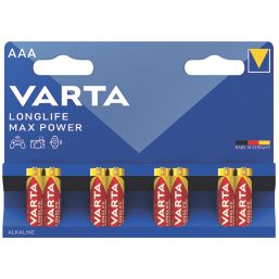 Varta Longlife Max Power AAA 1.5V Alkaline Batteries 8 Pack