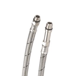 Hep2O Push-Fit Flexible Monobloc Tap Connectors 15mm x M12 x 300mm 2 Pack