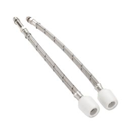 Hep2O Push-Fit Flexible Monobloc Tap Connectors 15mm x M12 x 300mm 2 Pack