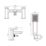 Aqualisa Downtown Chrome 121mm Deck Mounted Dual Control Manual Shower Mixer Tap