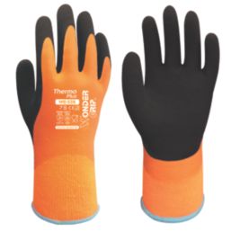 Wonder Grip WG-338 Thermo Plus Thermal Waterproof Gloves Orange Small