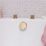 ETAL Freeflow Brushed Brass Round Head Bath Overflow Filler Tap  With Pop-Up Waste
