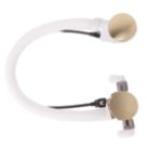 ETAL Freeflow Brushed Brass Round Head Bath Overflow Filler Tap  With Pop-Up Waste