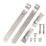 GateMate Stainless Steel Cranked Band & Hook on Plates 164mm x 18" x 450mm 2 Pack