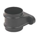 FloPlast Cast Iron Effect Round Pipe Socket Black 68mm