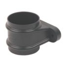 FloPlast Cast Iron Effect Round Pipe Socket Black 68mm