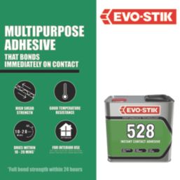 Evo-Stik 528 Industrial Contact Adhesive Translucent Amber 2.5Ltr