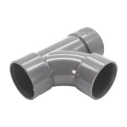 FloPlast  Equal Tees Grey 40mm 3 Pack