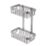Croydex  2-Tier Basket Chrome