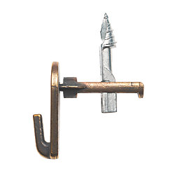 Cobra MegaHook Heavy Duty Self-Drilling Wall Hook Antique Brass
