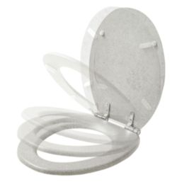Pilica Soft-Close Toilet Seat Moulded Wood Concrete