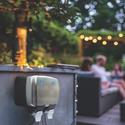 British General  IP66 13A 2-Gang SP Weatherproof Outdoor Switched Socket