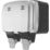 British General  IP66 13A 2-Gang SP Weatherproof Outdoor Switched Socket