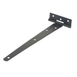 Black Powder-Coated Light Duty Tee Hinges 255mm 2 Pack