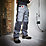 Snickers 3212 Duratwill 3212 Holster Pocket Trousers Grey / Black 33" W 35" L