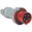 Amphenol 63A 4P+E Straight Plug 415V