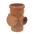 FloPlast Push-Fit 2-Boss Single Socket Access Pipe 110mm