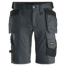 Snickers 6141 Stretch Work Shorts Grey / Black 44" W