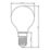 LAP  E14 Mini Globe LED Light Bulb Milky 470lm 2.9W 4 Pack