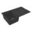 Carysil GD100-MB 1 Bowl Granite Composite Kitchen Sink Midnight Black Reversible 860mm x 500mm