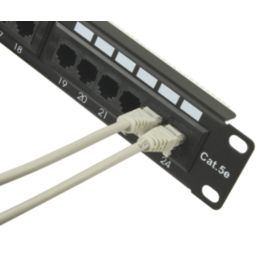 Philex Cat 5e 1U 24 Port Patch Panel 4 1/2"