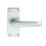 Union Swallow Door Handle Pair Satin Aluminium