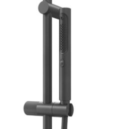 Swirl Gallen Shower Kit Matt Black