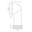 Viva  Rigid 90° Angled WC Pan Connector White 230mm