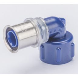 Wavin Tigris  Multi-Layer Composite Press-Fit Adapting 90° BSP Female Elbows 0.5" x 20mm 10 Pack