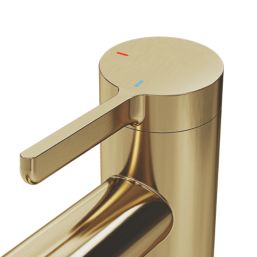 Swirl Bonda Brass 136mm Standard Lever Mono Basin Mixer Tap  With Clicker Waste