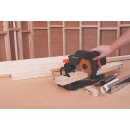 Evolution R210CMS 210mm  Electric Single-Bevel  Multi material Compound Mitre Saw 110V