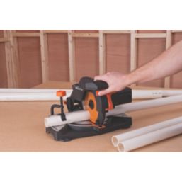 Evolution R210CMS 210mm  Electric Single-Bevel  Multi material Compound Mitre Saw 110V