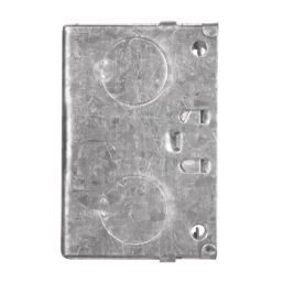 Tower  1-Gang Galvanised Steel  Knockout Back Box 47mm