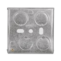 Tower  1-Gang Galvanised Steel  Knockout Back Box 47mm