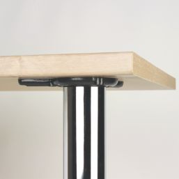 Hafele Table Leg Polished Chrome-Plated 870mm