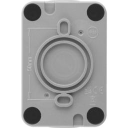 British General  IP66 20A 1-Gang 2-Way Weatherproof Outdoor Switch with Neon