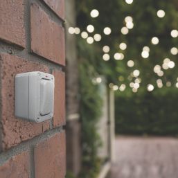 British General  IP66 20A 1-Gang 2-Way Weatherproof Outdoor Switch with Neon